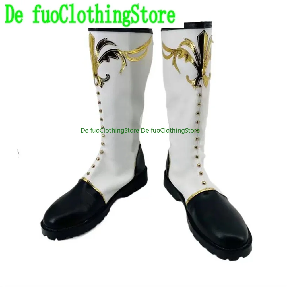 

Charles Grey Charuzu gurei Black Butler Cosplay Shoes Boots Game Anime Party Halloween Chritmas DefuoClothing Shoes Store