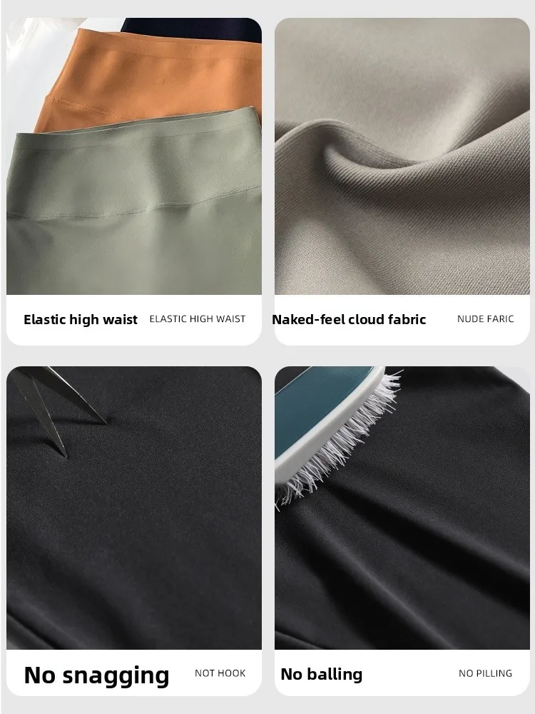 Pantaloni da yoga sottili a vita alta freddi Pantaloni da arca in nove pezzi traspiranti dimagranti autunnali da donna Pantaloni lunghi in nylon misto spandex