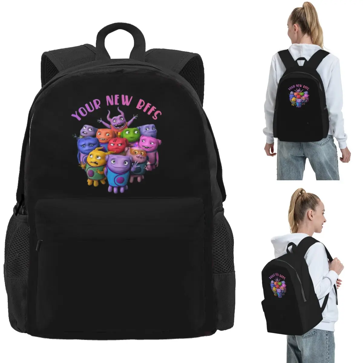 

Your New BFFS Are Here Oh The Boov Backpack Daypack Large Capacity Children BookBag School Bag Shoulder Bags for Men Women