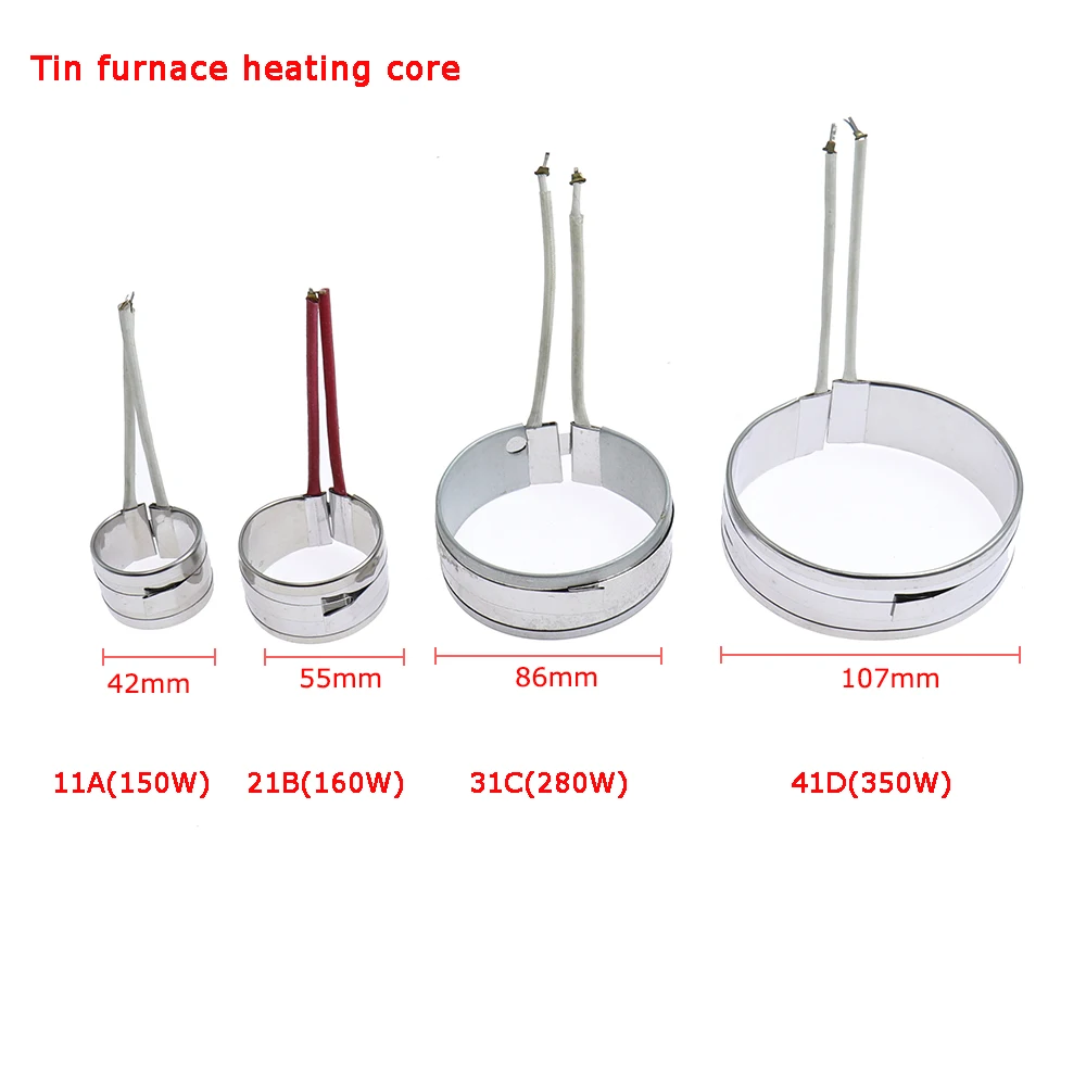 220V 150/160/280/350W Adjustable Temperature Solder Pot Tin Stove Heating Core Melting Furnace Desoldering Tools