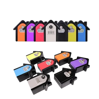 Decoration Password Key Locker Password Box Cat Eye Fixed Wall-Mounted Storage Box Keys' Box Home B & B Key