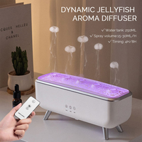 Jellyfish Aroma Diffuser Air Humidifier Essential Oil Humidifiers Remote Control Aromatherapy Diffuser with 7 Colorful LED