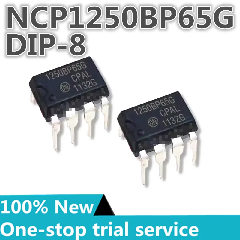 

5-50pcs %New original NCP1250BP65G silk screen 1250B65 DIP-8 power management chip IC