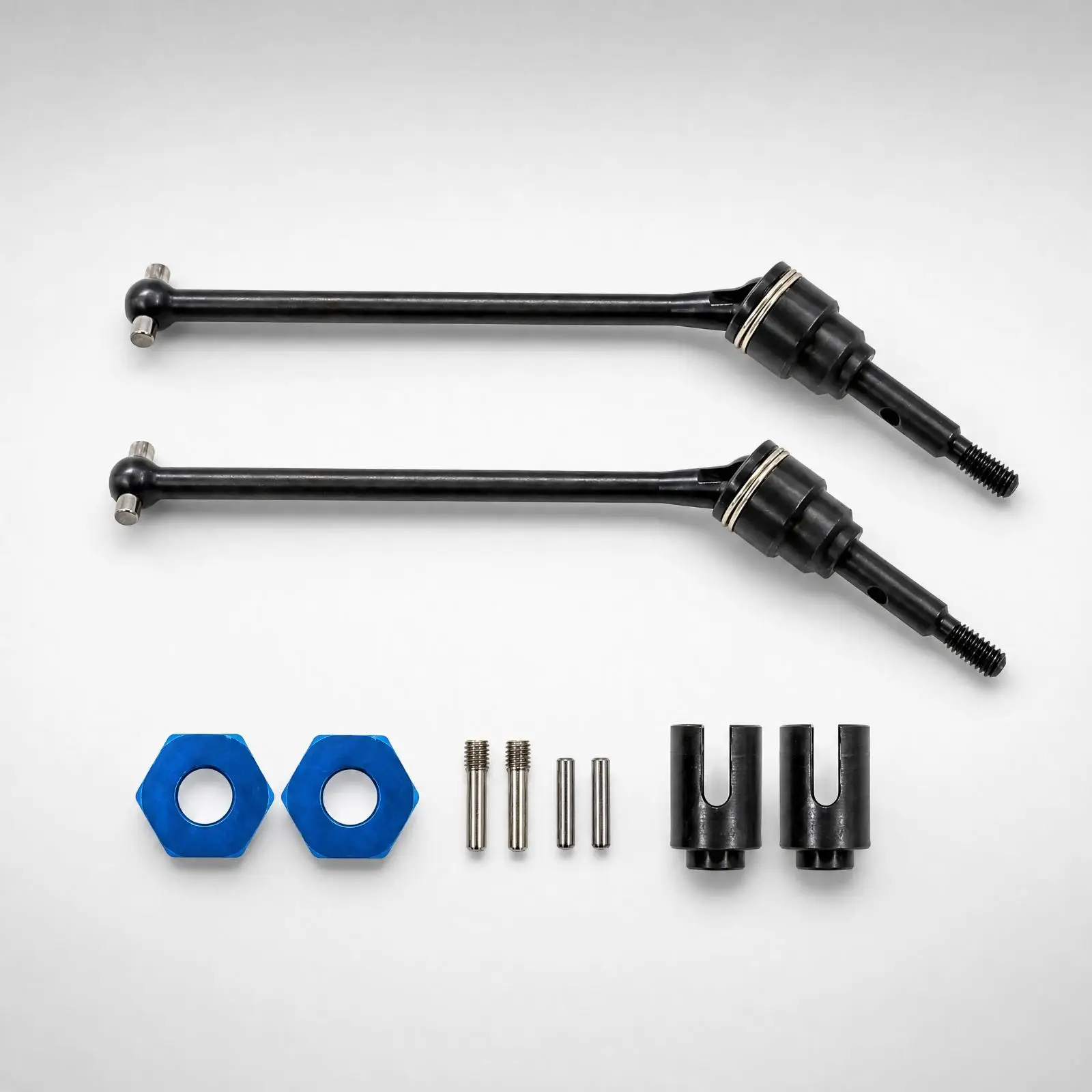 CVD Driveshafts Black Steel RC Driveshafts with Hexagonal Adapters