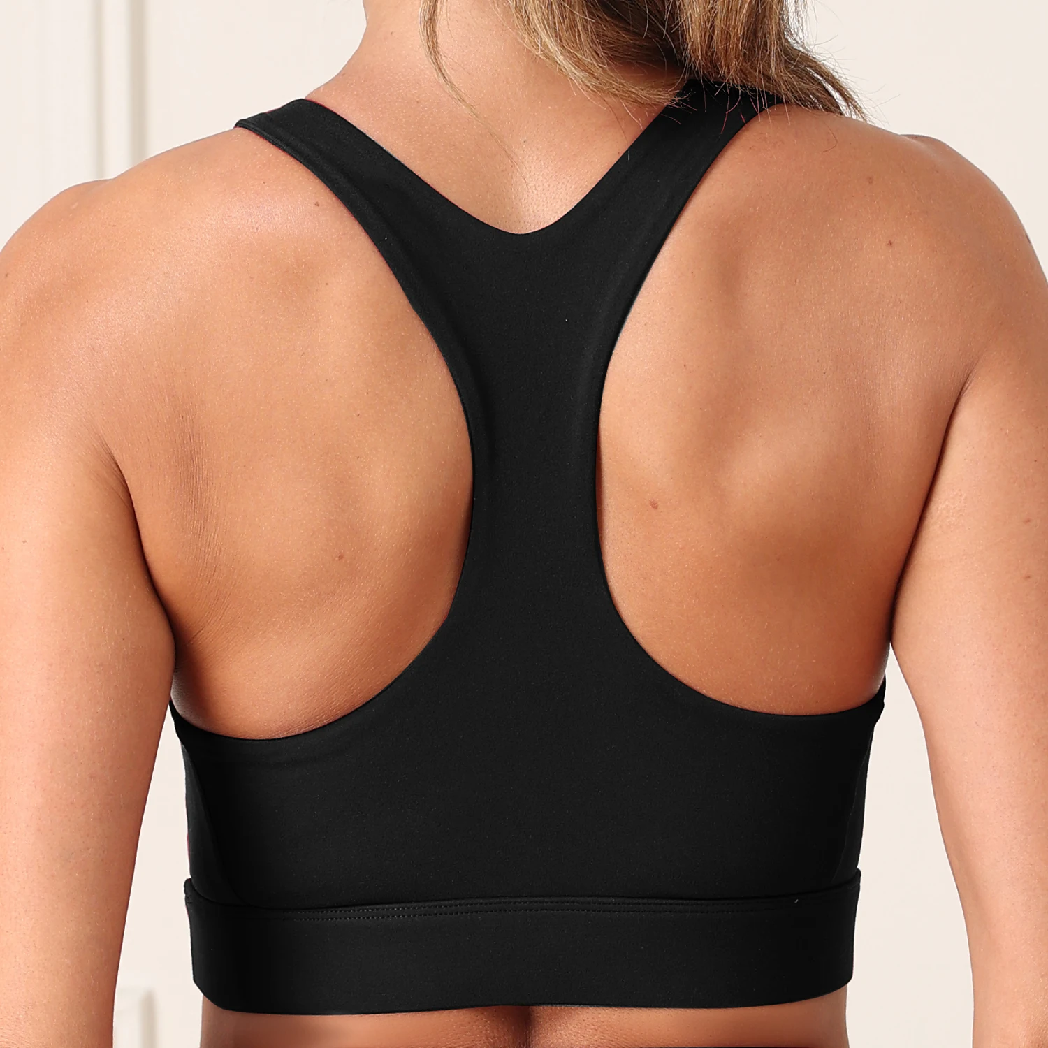 Women's Yoga Bra with Removable Pads Solid Color Stretch Workout Tank Top Beautiful Back T-design Fintness Vest Gym Sportswear image 5