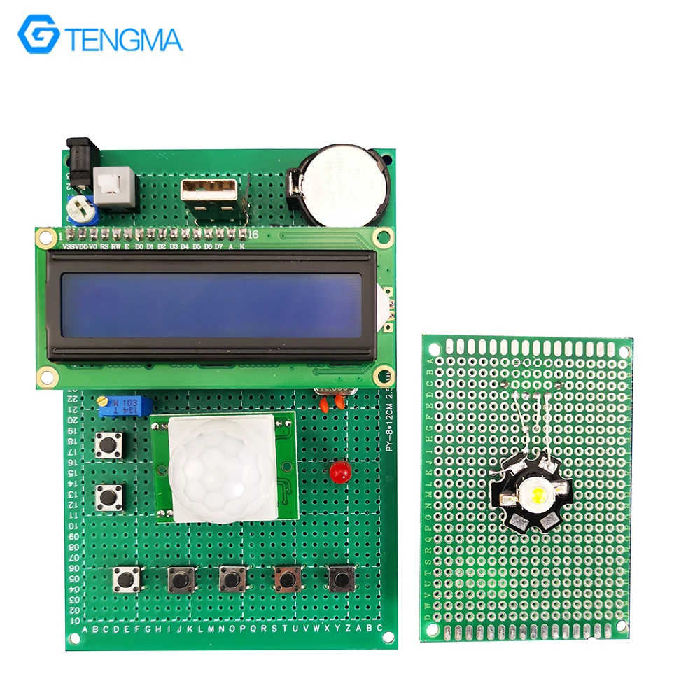 PWM Dimming Electronics Experiment of DIY Suite Hole Panel Based on 51 Single-chip Computer Intelligent Table Lamp