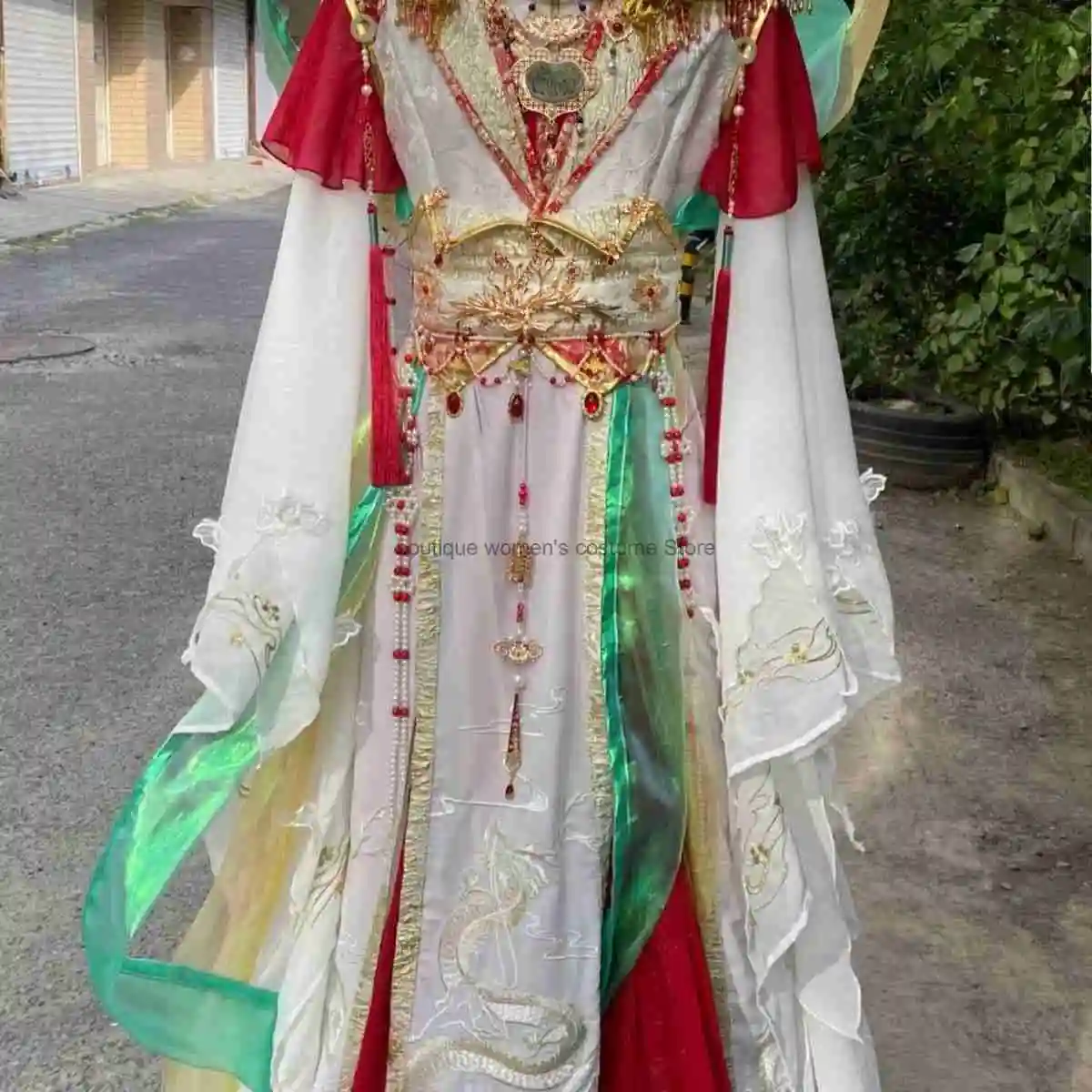 

Lanxi: One Flower One Sword Version 2.0 Flower Crown Martial God Prince Yue Shen Xie Lian Cosplay Costume