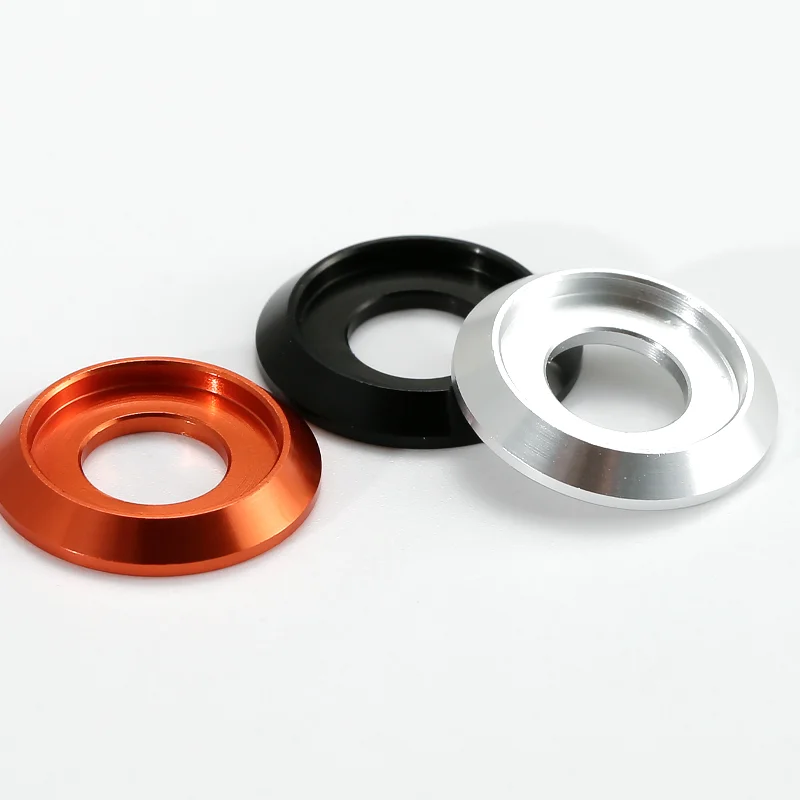 M2 M2.5 M3 M4 M5 M6 M8 Colourful Aluminum Alloy Cup Washer Anodized Colourful Gasket Metal Grooved Gaskets For Screw