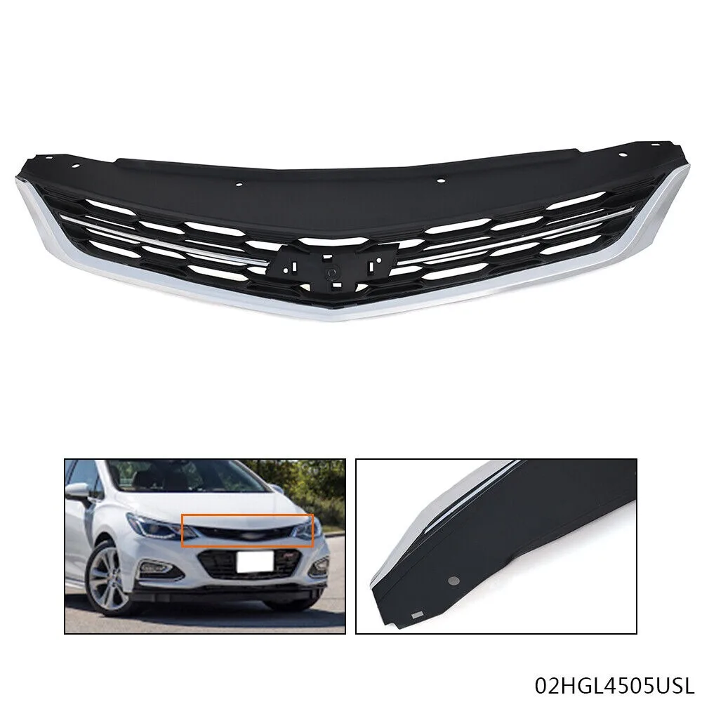 

Front Hood Grill Upper Bumper Fit For Chevrolet Cruze 2016-2018 LS LT Premier United States