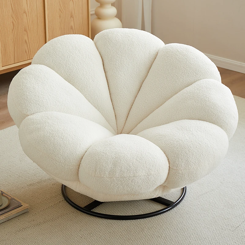 

Luxury Swivel Single Sofa Chair Living Room Accent Lounge Velvet Sensory Recliner Leisure Oversized 360 Degree Lazy Furniture