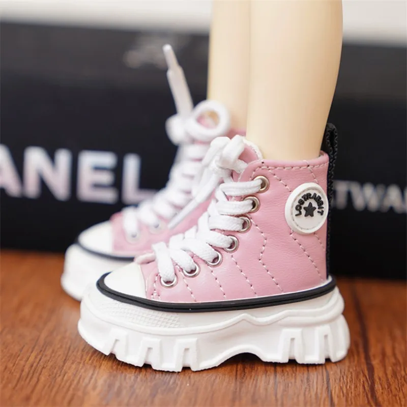 

Обувь для куклы BJD, повседневная обувь для куклы 1/4, MSD MDD, черный, белый, синий, розовый, высокие туфли, аксессуары для кукол, подарок «сделай сам»