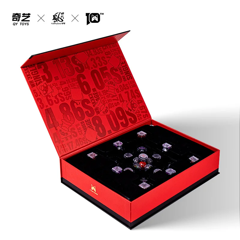 QiYi Tornado V4 3x3 Cube The Wind Rider ذكرى مكعب الذكرى السنوية العاشرة لتصميم X-Man
