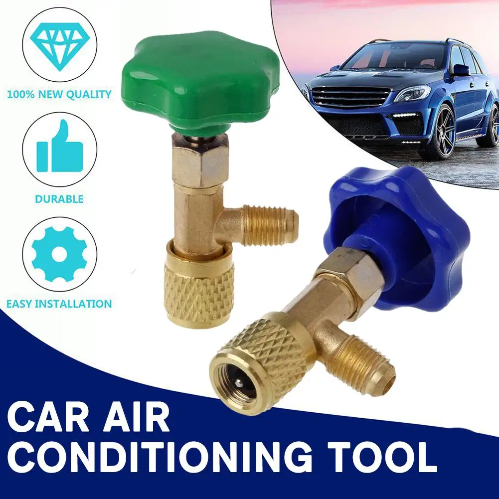 1 Uds válvula dispensadora de baja presión abridor de botellas para R22 R134a R410A Gas 1/4 SAE Auto AC válvula de grifo abridor de botellas acceso C8N9