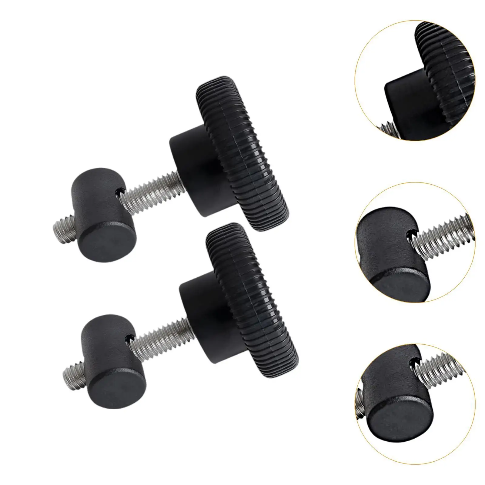 Nylon Metal Black Pool Pump Swivel Nut and Knob Set Maintenance Component Equipment Attachment for Lawn Garden Pool
