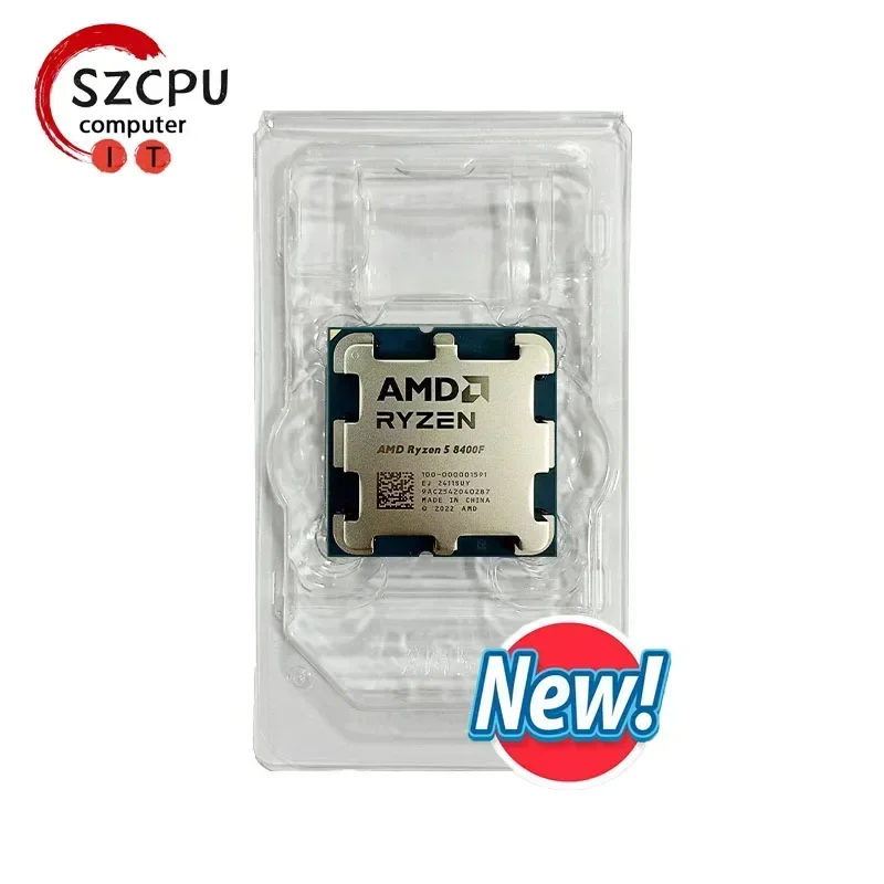 AMD Ryzen 5 8400F New R5 8400F 6 Cores 12 Threads 4.2GHz Desktop computer processor with AM5 Socket CPU