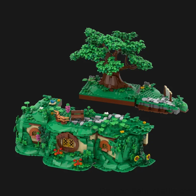 

Кольца из фильмов Moc, строительные кирпичи, модель гостевой комнаты, технология, модульные блоки, подарки, рождественские игрушки, наборы «сделай сам», сборка