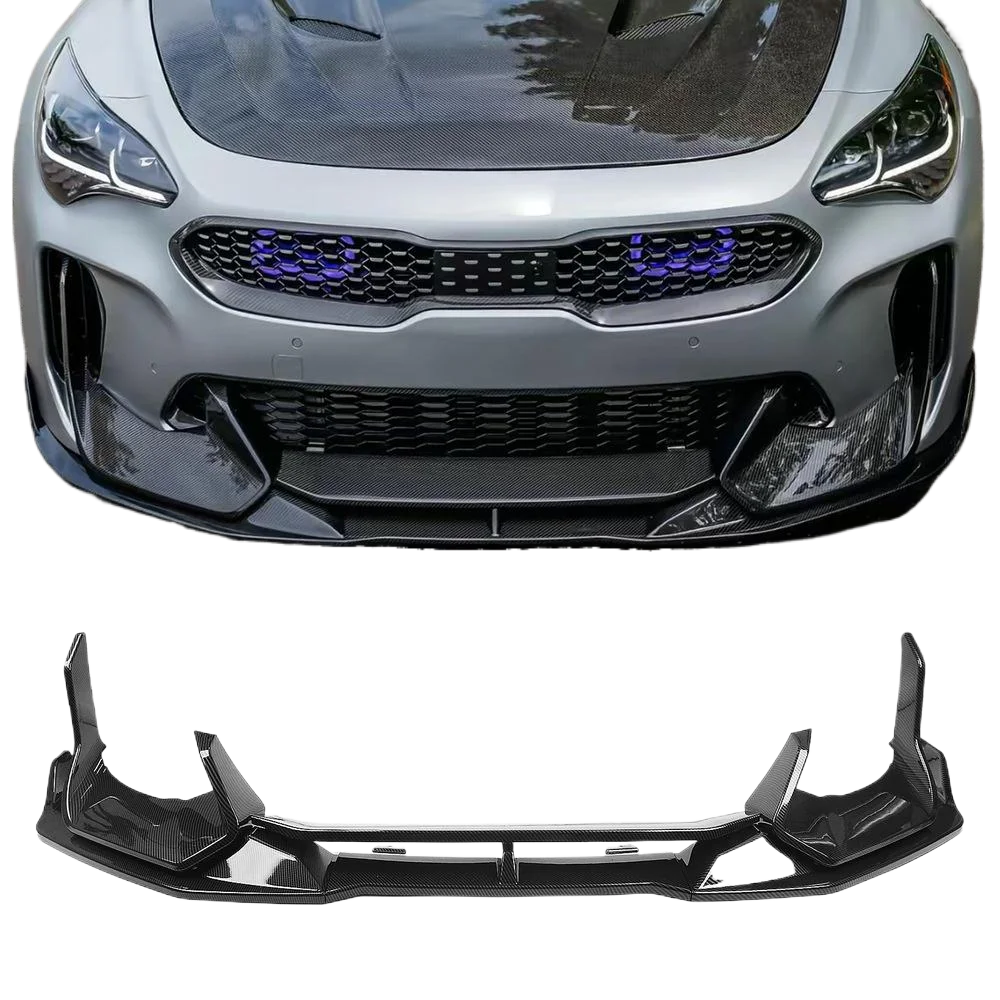 Przedni spojler zderzaka, dolna listwa, boczny wlot powietrza, osłona ramy, splitter, osłona narożnika do KIA Stinger GT AD 2018-2023 — 2