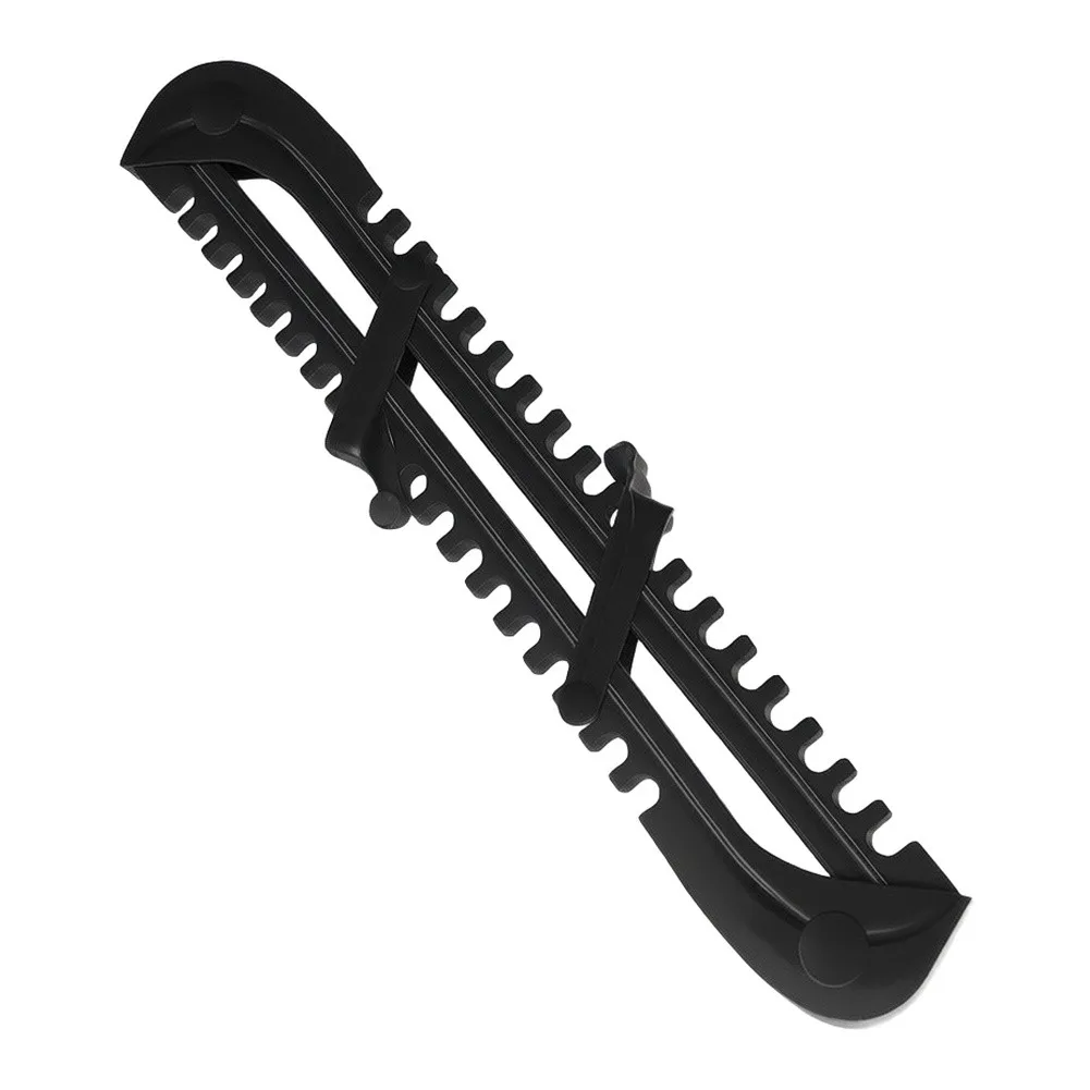 Adjustable Ice Skate Guards with 18-Section Buckle System for Figure and Hockey Cuttable Plastic Blade Protectors