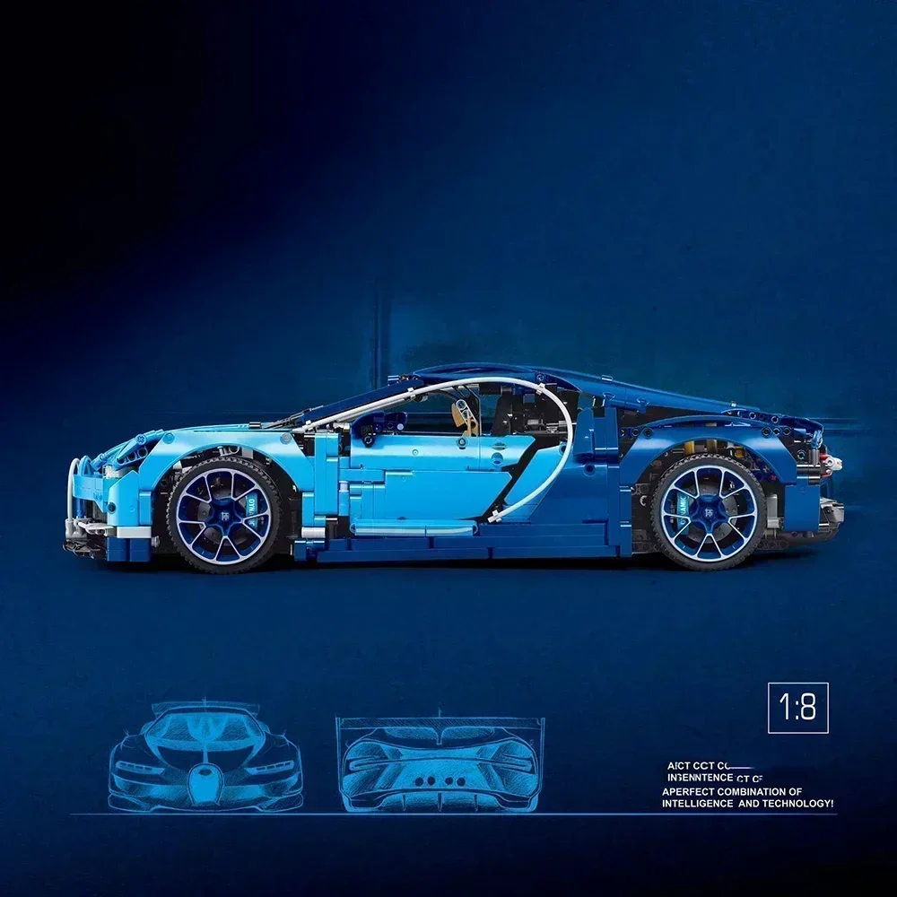 3599 قطعة سيارة سباق فائقة التكنولوجيا Buga 1:8 نموذج اللبنات 42083 الطوب لعبة أطفال الأطفال الكبار هدايا عيد الميلاد