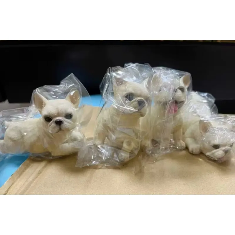 

1/6 Scale French Bulldog Resin Lying Posture Simulation Animal Model for 12Inch Soldier Toy Car Decoration Festival Gift
