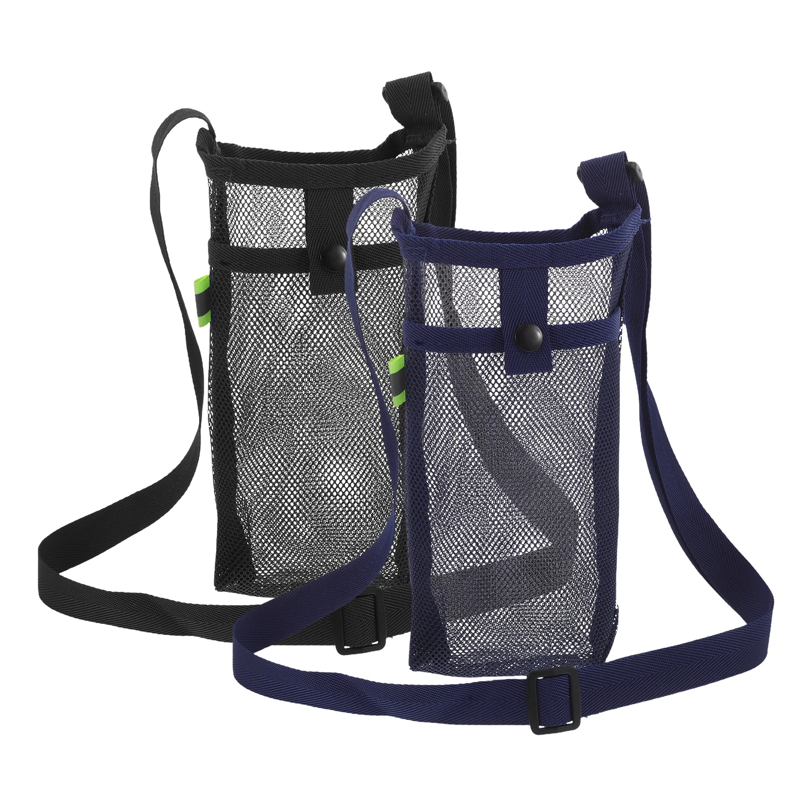 

2Pcs Water Cup Crossbody Mesh Bag Lightweight Hiking Bottle Holder Outdoor Storage Women Strap Grid Cloth ShoulderReusable