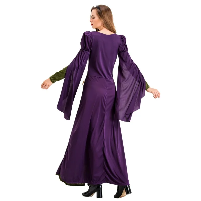 Disfraz de juego de estilo Vintage, Cosplay Medieval, vestido de Reina de la corte Retro, vestido largo, disfraces de actuación de fiesta de baile de Halloween