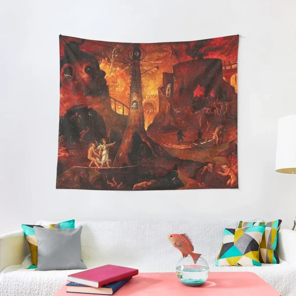The infernal landscape Tapestry Kawaii Room Decor Cute Room Things Wall Tapestries Tapestry