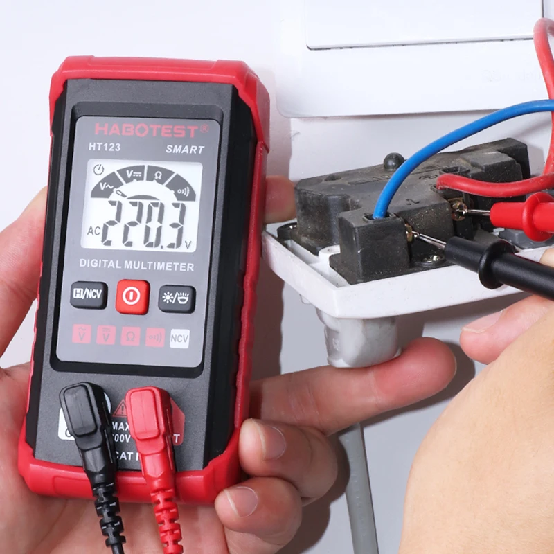 HABOTEST HT123 High-precision anti-burning intelligent digital multimeter / no need to shift / automatic identification