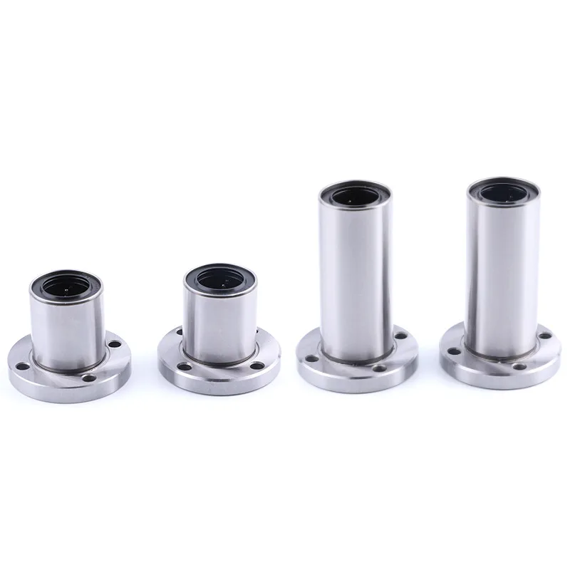 2pcs MSM Long Type Round Flange Linear Bearings LHFRW/LMF6LUU LMF8LUU LMF10LUU LMF12LUU LMF16LUU LMF20LUU LMF25LUU LMF30LUU(mm)
