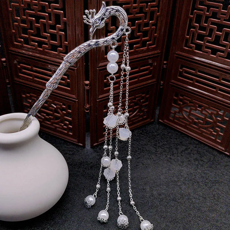 

Новая заколка для волос с кисточкой в китайском стиле, заколка для волос Cheongsam и головные уборы, ощущение старинной элегантности.