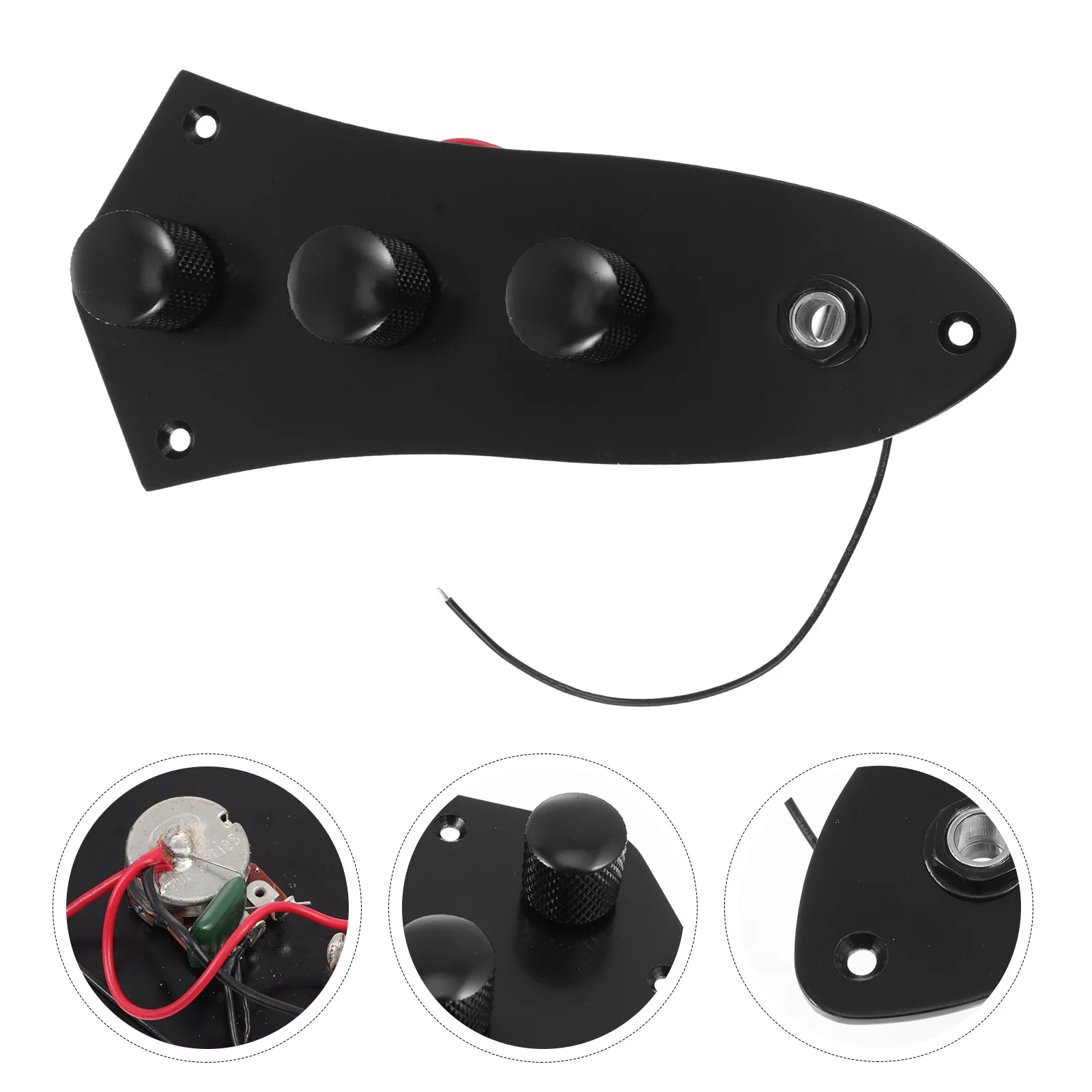 

1Pcs Portable Bass Control Plate Simple Design Reliable Performance Cost Effective Regular Bass Accessory Control Board