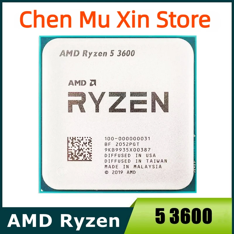 

AMD Ryzen 5 3600 R5 3600 3.6GHz Six-Core Twelve-Thread CPU Processor 7NM 65W L3=32M 100-000000031 Socket AM4 no fan