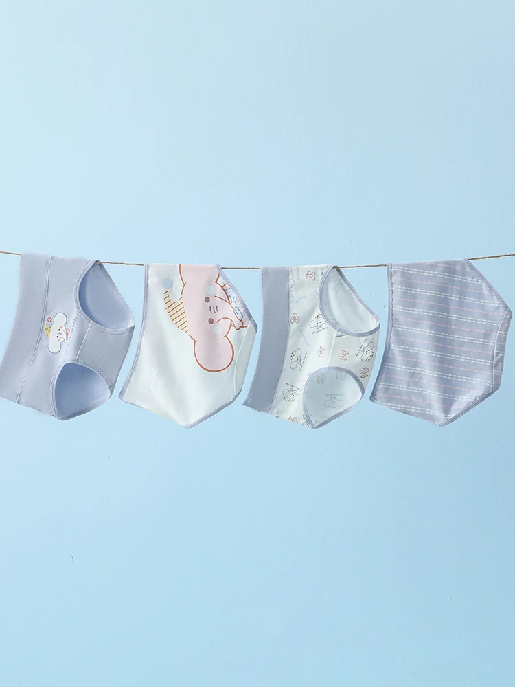 4 pçs calcinha feminina de cintura alta respirável plus size roupa interior de algodão sexy meninas briefs senhoras lingerie feminina