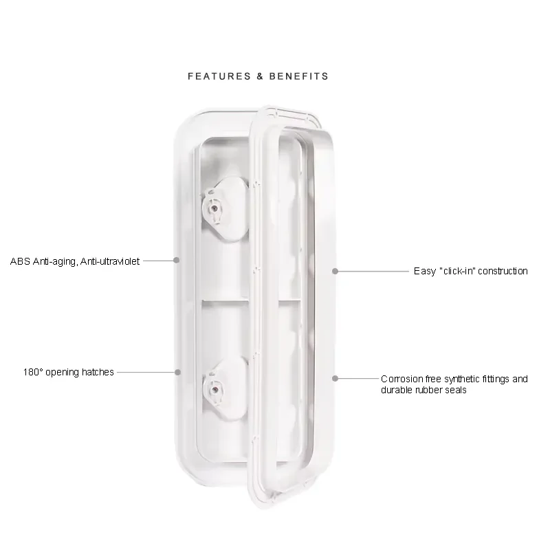 243x607mm White ABS Plastic Boat Hatch Deck Access Cover Marine Yacht Inspection Port UV Resistant Anti Aging Waterproof view 4
