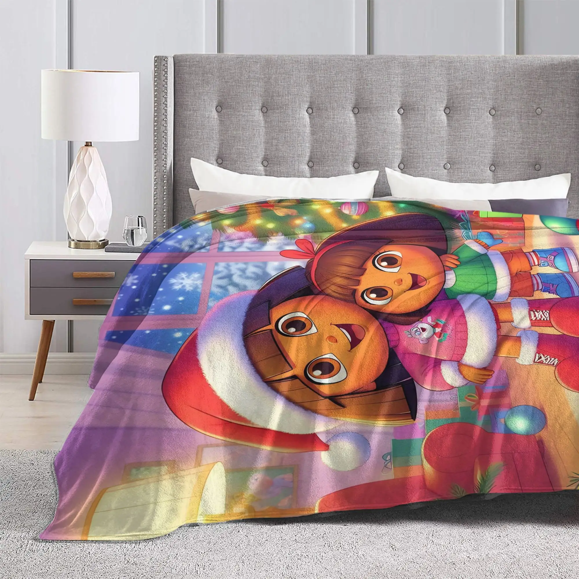 دوراس المستكشف بطانية دافئة لينة الجدة أفخم رمي بطانية للخارجية نزهة الفانيلا المفرش غطاء السرير