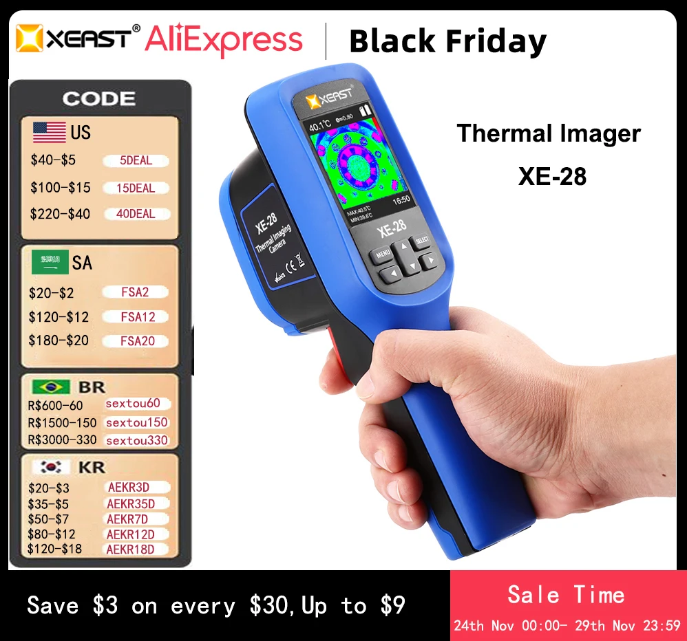 휴대용 열 이미 저 적외선 이미징 카메라 USB 인터페이스 XE-26 시리즈 누설 검사 및 유지 보수 Infrare