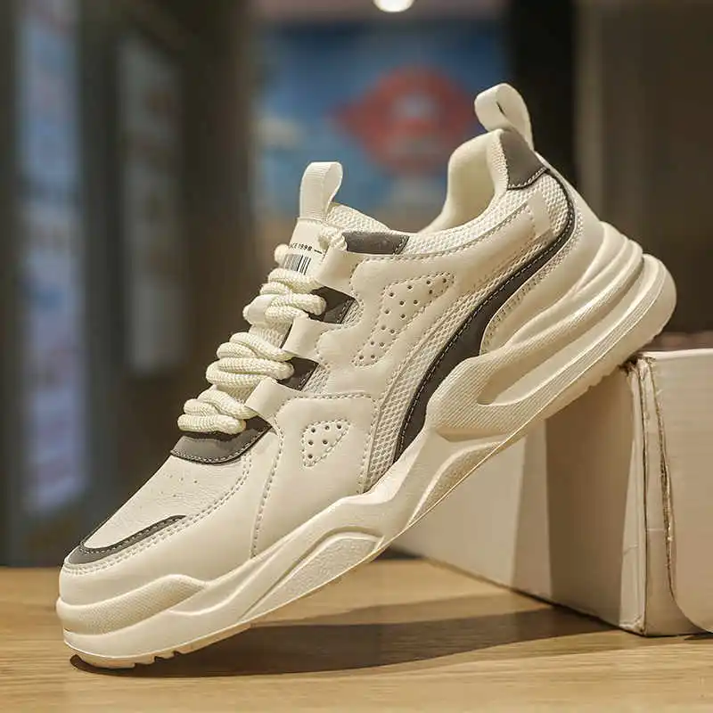 Zapatos planos de plataforma para primavera y otoño para hombre, zapatillas altas 44, botas deportivas para hombre, venta al por mayor para revender Premium Luxe, oferta baja con estilo