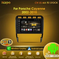 Hizpo Android 13 Radio de coche para Porsche Cayenne 1 2002-2010 reproductor de vídeo Multimedia 2din 4G navegación Carplay unidad principal sin DVD