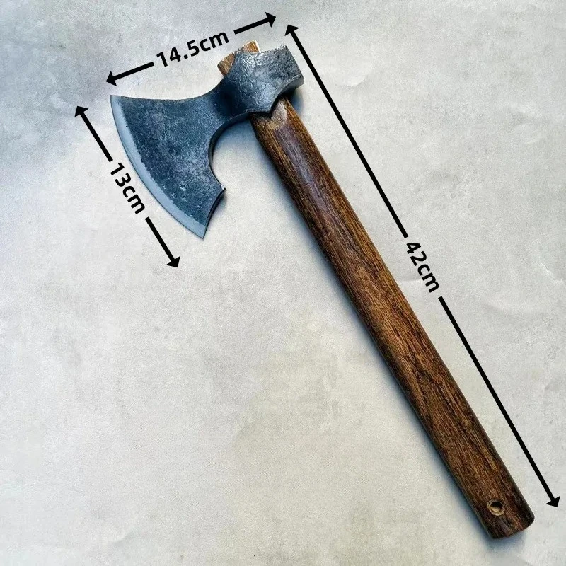 

Manganese Steel Forged Outdoor T actical Axe Multi-functional Portable Camping Cutting Trees Emergency Self-defense Equipment