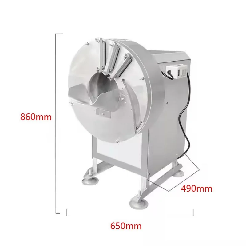 Fully Automatic High Efficiency Vegetable Cutter New Hotel Restaurant Kitchen Equipment For Carrot Onion Potato Fruit Bakery