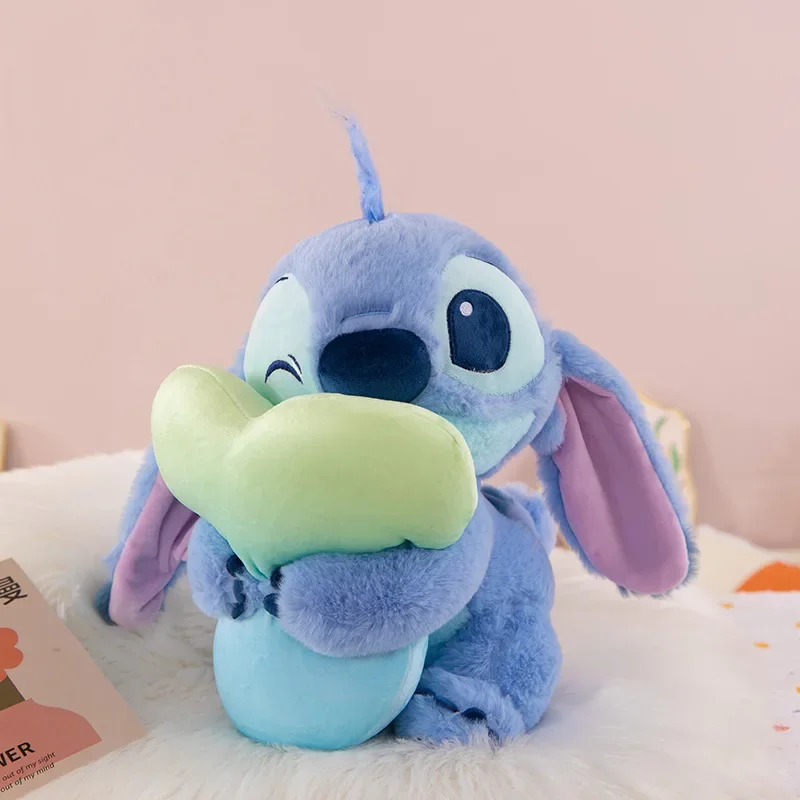 Disney Lilo & Stitch juguetes de peluche Kawaii muñeco de peluche Stitch almohadas de Ángel relleno 28-58cm regalos de Navidad de San Valentín novia