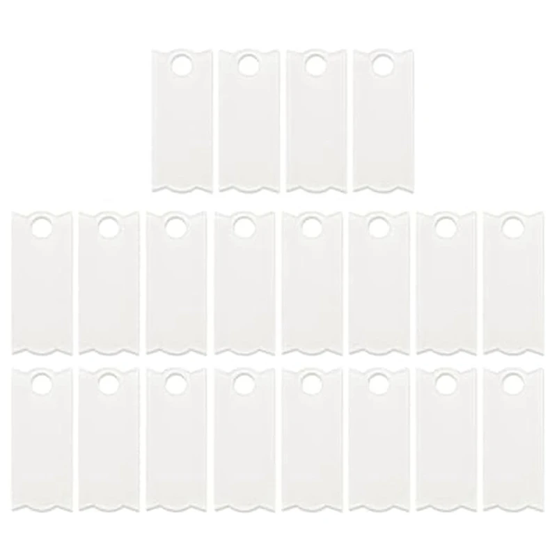 Сублимационный акриловый держатель для именных табличек, заготовки для стаканов на 40 унций, персонализированная именная бирка, крышка чашки, декоративная деталь, 20 шт.