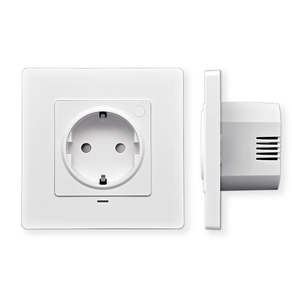 

Lerlink Factory EU Standard 16A Энергетический монитор Настенная розетка Tuya Smart Zigbee Электрические выключатели света и розетки