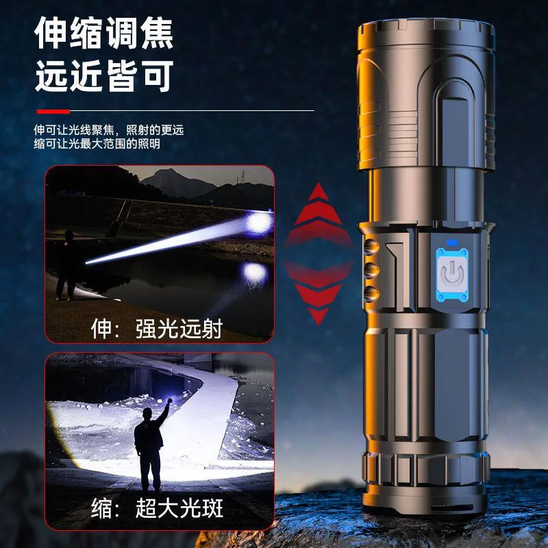 100000LM High Power LED Flashlight Super Bright Long Range 3500M Tactical Flashlights Rechargeable USB Fishing Camping Work Lamp