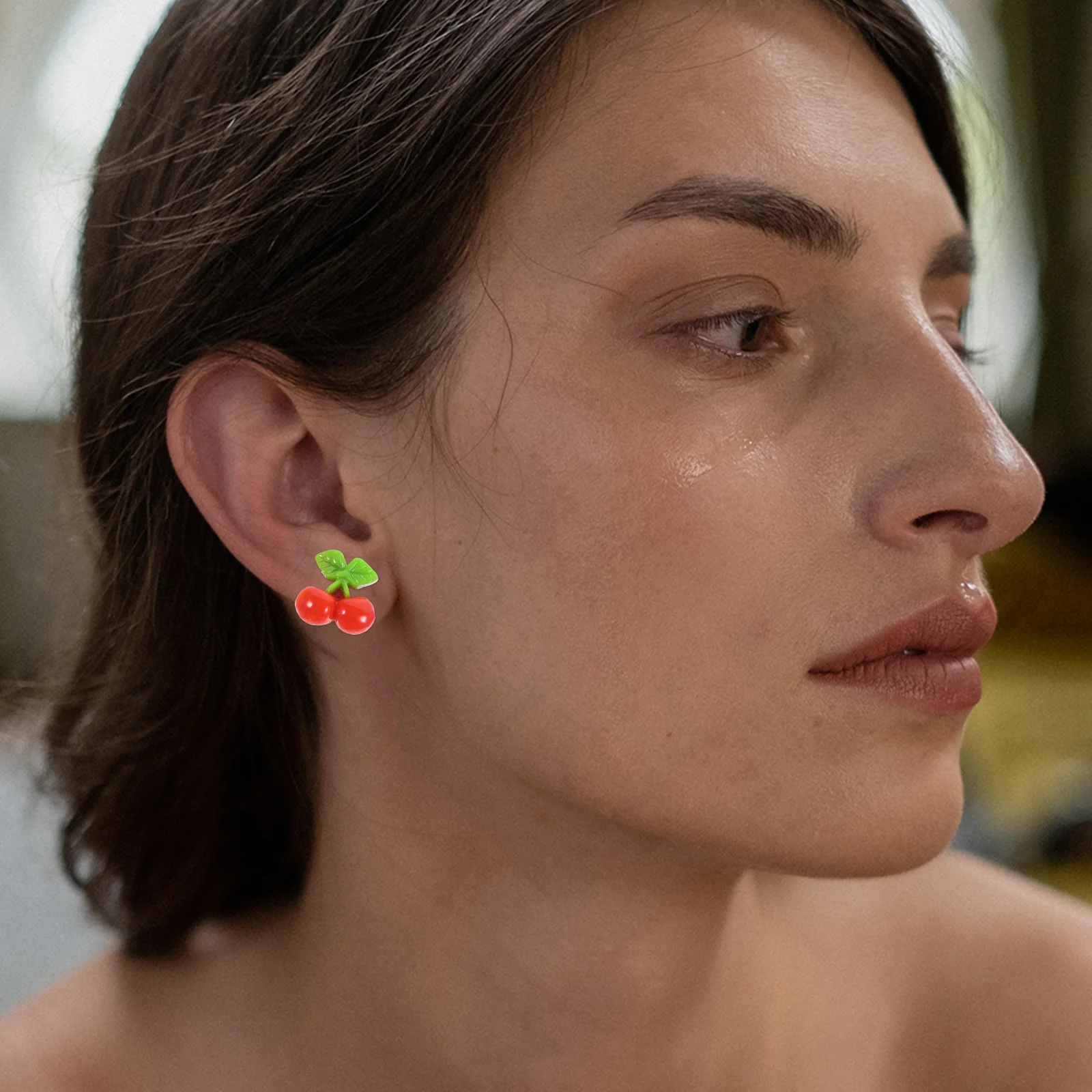 

7 Pairs Bow Earrings Flower Clips Jewelry for Kids Girl On Decorate Little Girls