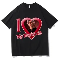 Love and Deepspace Sylus Tshirt I Love My Boyfriend Tops Women Clothing Valentines Day Perfect T-shirt Hot Game Fashion New Tee