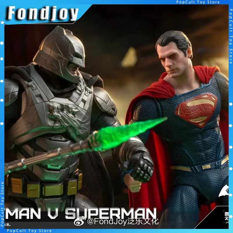 

100% Original Fondjoy BVS Armored Batman Action Figure Battle Damaged Superman Figure Set 1/9 Batman V Superman：Dawn of Justice