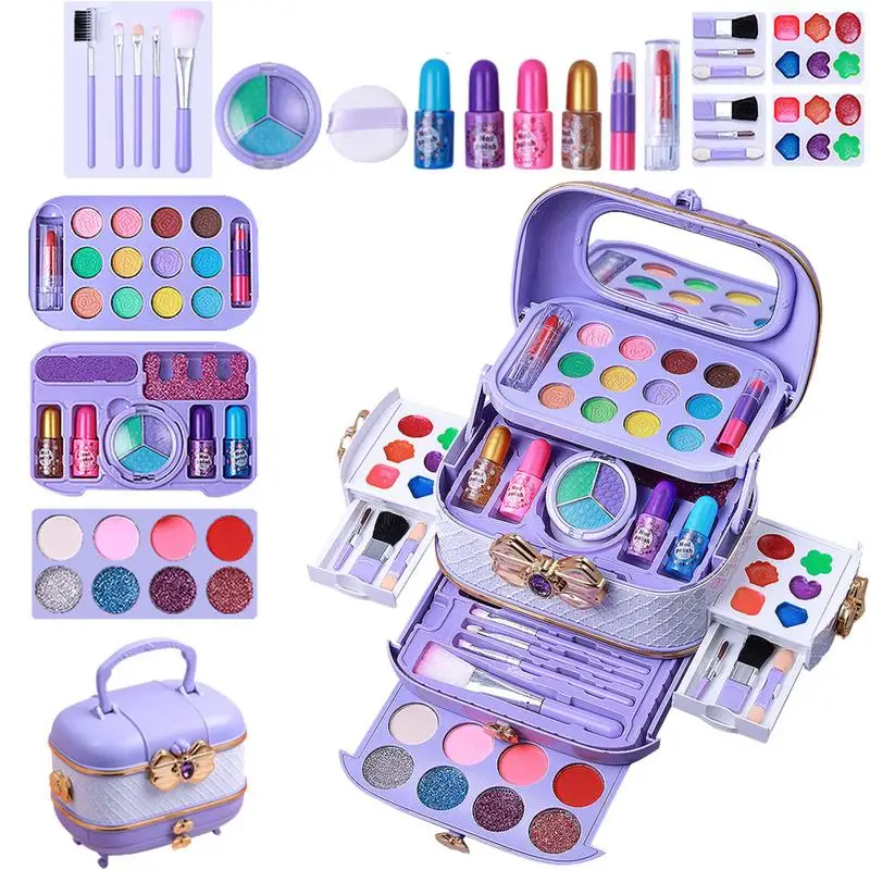 

Washable Makeup For Little Girls Play Real Makeup Girls Toys Pretend Play Set Washable 57X Set Children For Little Girls For