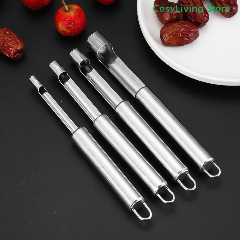 Stainless Steel Fruit Corer Seed Remover Home Vegetable Tool For Red Dates Pear Hawthorn Cool Gadgets Kitchen Accessories