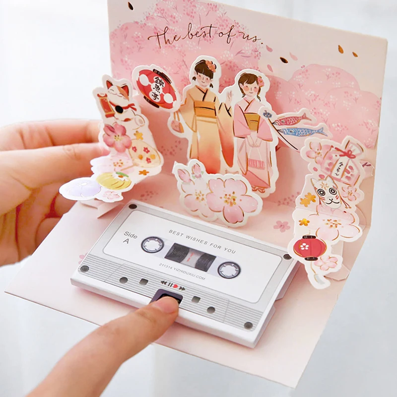 Recording Chip Card Music Box Sound Making Toy Gift Creative Birthday Wedding Confession Supplies Baby Shower Greeting Card